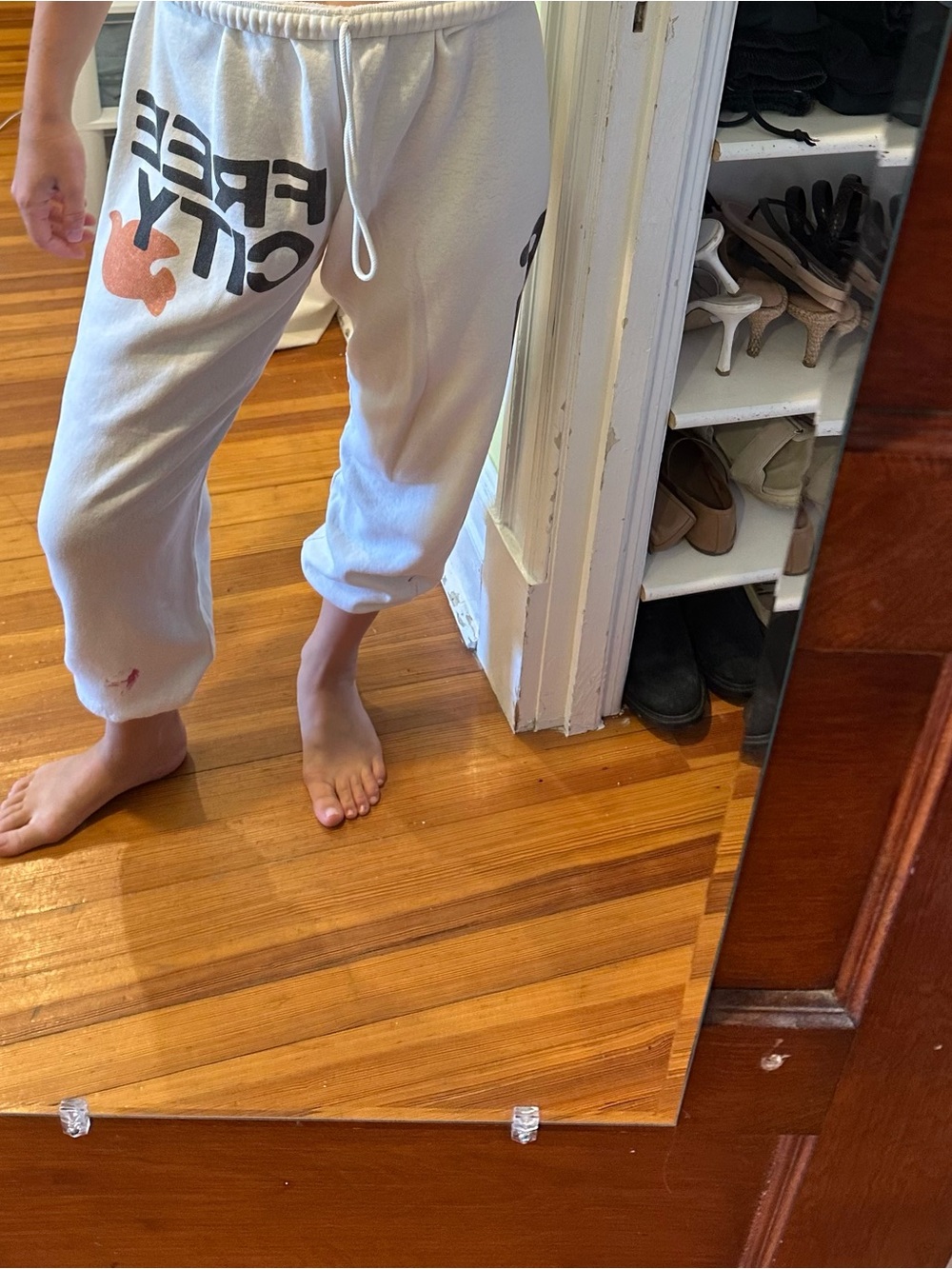 Free city White Jogger Sweatpants